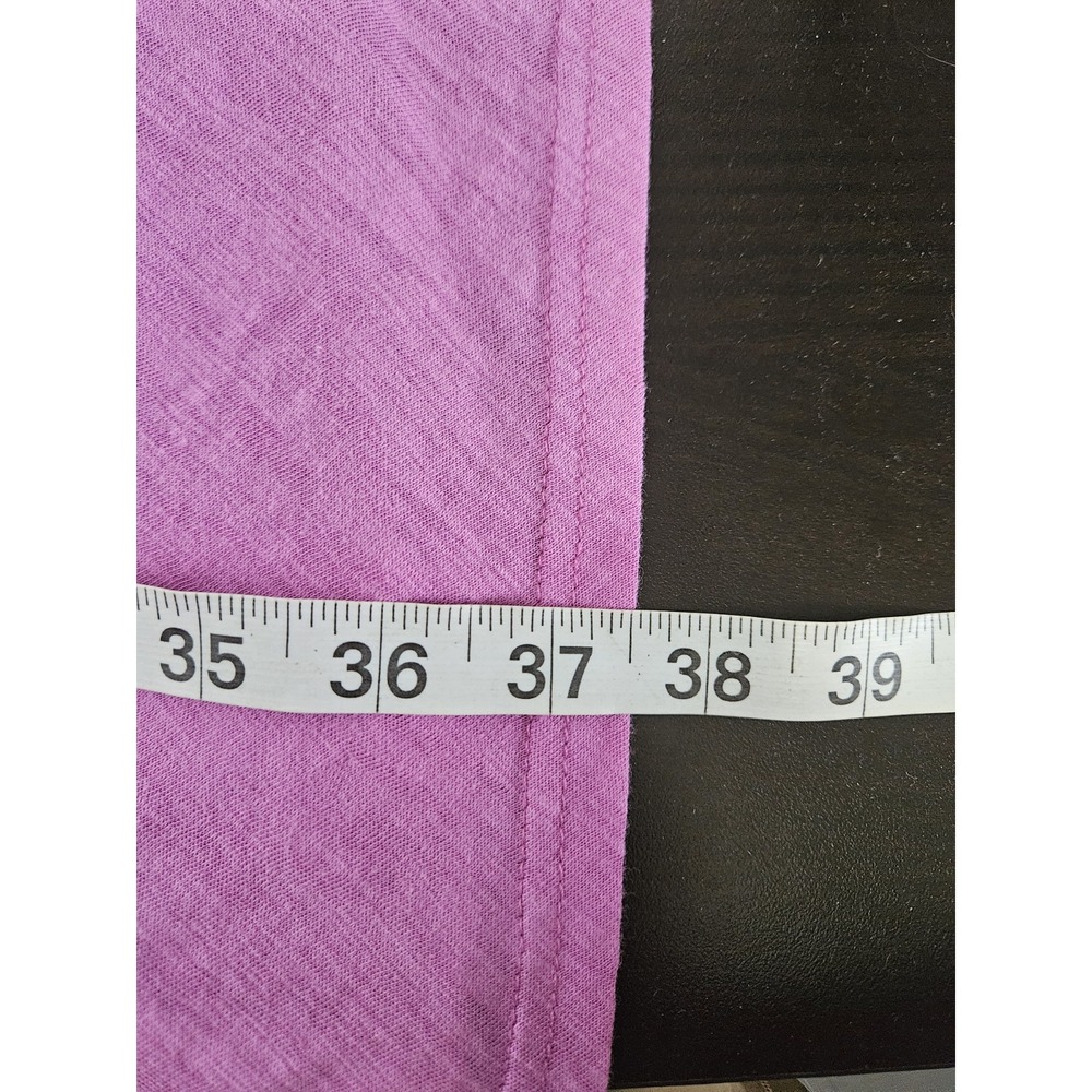 Gap Women's Pink Short Sleeve T-Shirt Dress Size L Tie Front Waist 100% Cotton - Picture 7 of 8